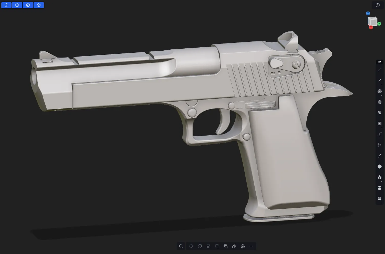 Desert Eagle — CAD view 1