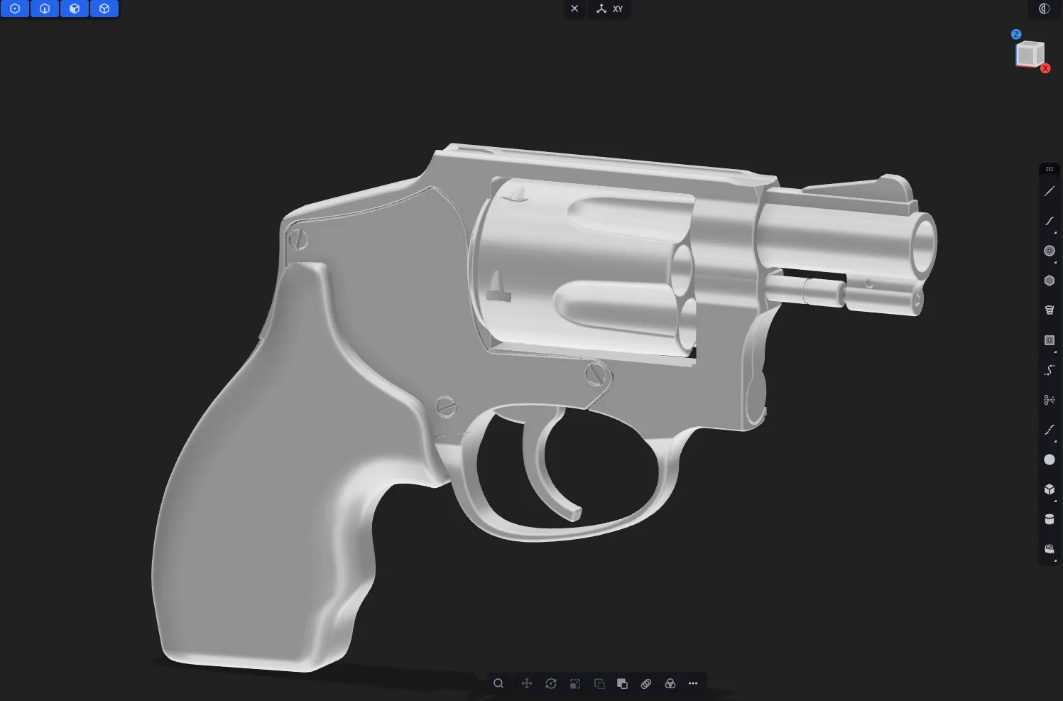S&W 642 — CAD view 2