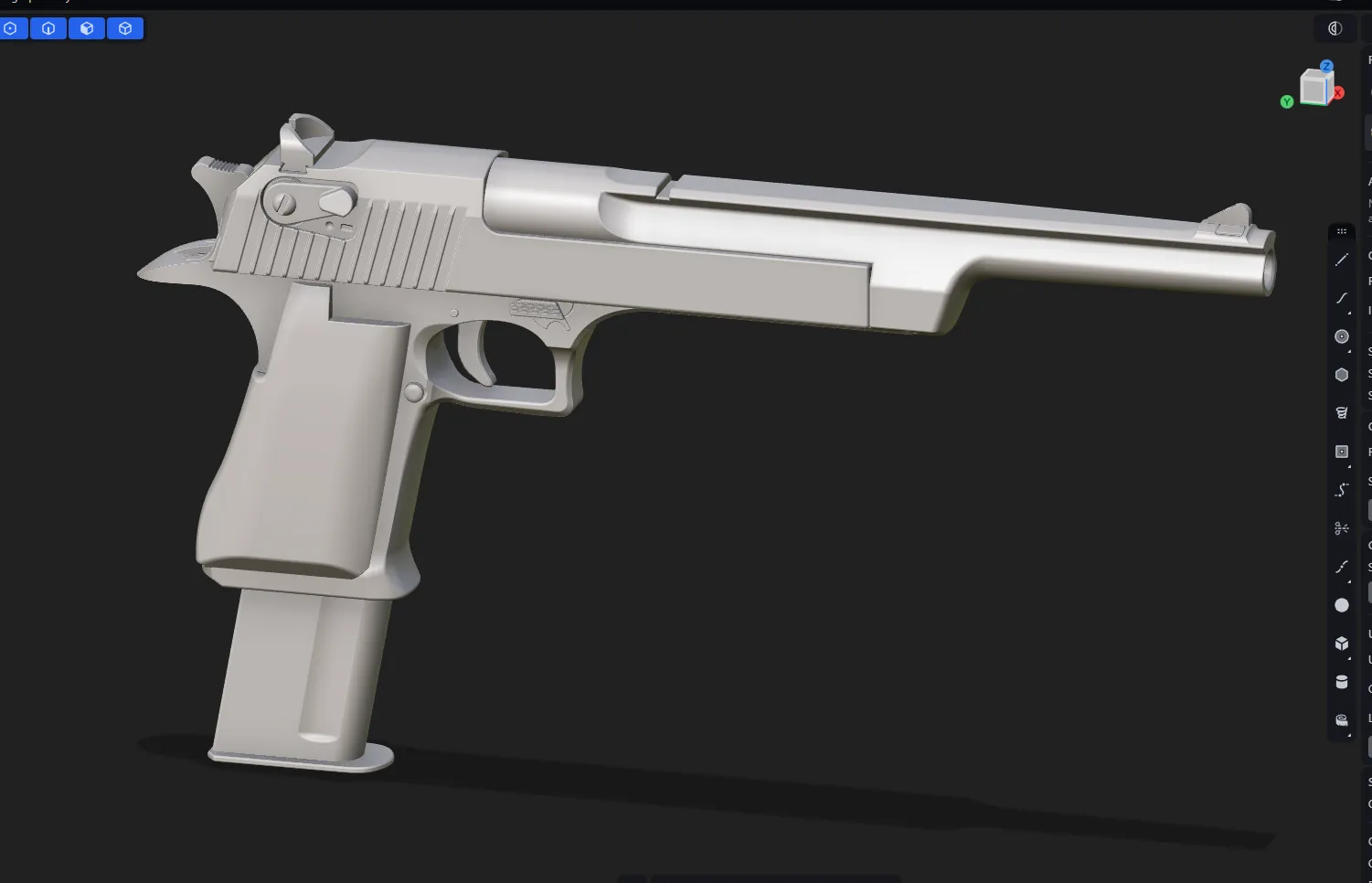 Desert Eagle — CAD view 3