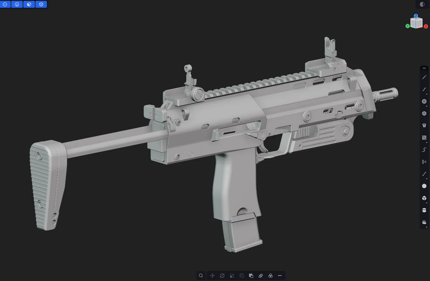 MP7 — CAD view 3