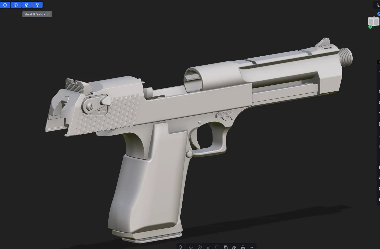 Desert Eagle — CAD view 6